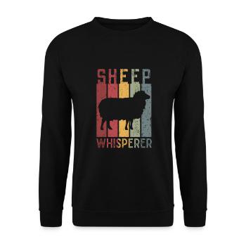Murmure de moutons - Sweat-shirt Unisexe - noir - Devant - Alina (178cm) & Michal (187cm)