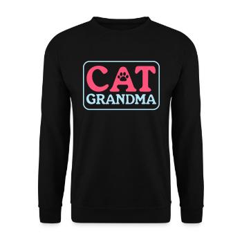 Chats Grand-mère Chat Mama Chat Propriétaire Cadeau - Sweat-shirt Unisexe - noir - Devant - Alina (178cm) & Michal (187cm)