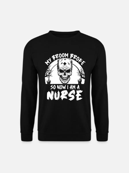 Halloween Skull Nurse - Unisex Sweatshirt - black