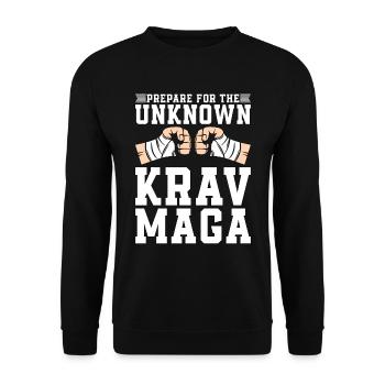 Krav Maga Prepare For The Close Combat MMA Fighter - Unisex Sweatshirt - black - Front - Alina (178cm) & Michal (187cm)