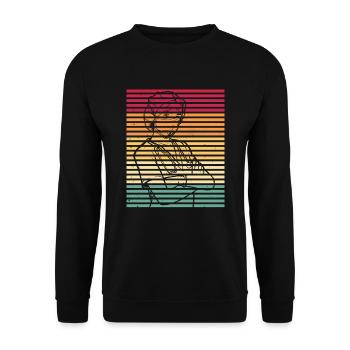 Krankenschwester - Unisex Pullover - Schwarz - Vorne - Alina (178cm) & Michal (187cm)