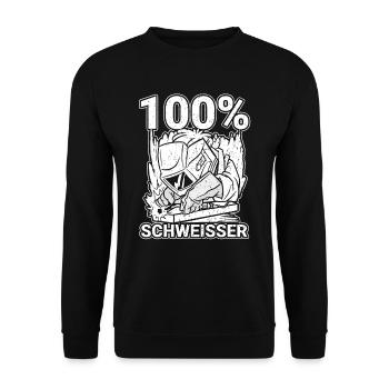 Schmied Metallbauer Schlosser - Unisex Pullover - Schwarz - Vorne - Alina (178cm) & Michal (187cm)