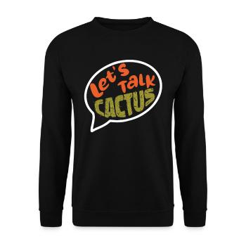 Kaktus Garten Sukkulenten - Unisex Pullover - Schwarz - Vorne - Alina (178cm) & Michal (187cm)