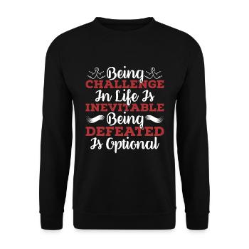 Arm Wrestling Being Challenge In Wrestle Wrestler - Unisex Sweatshirt - black - Front - Alina (178cm) & Michal (187cm)