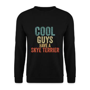 Les gars cool ont un skye terrier - Sweat-shirt Unisexe - noir - Devant - Alina (178cm) & Michal (187cm)
