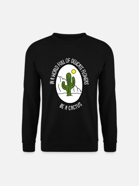 Kaktus Garten Kaktus - Unisex Pullover - Schwarz