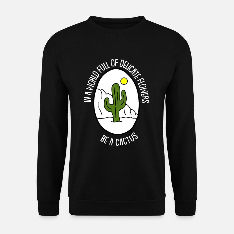 Kaktus Garten Kaktus - Unisex Pullover - Schwarz