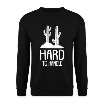 Kaktus Garten Kaktus - Unisex Pullover - Schwarz - Vorne - Alina (178cm) & Michal (187cm)