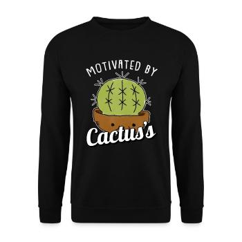 Cactus Garden Juicy - Unisex Sweatshirt - black - Front - Alina (178cm) & Michal (187cm)