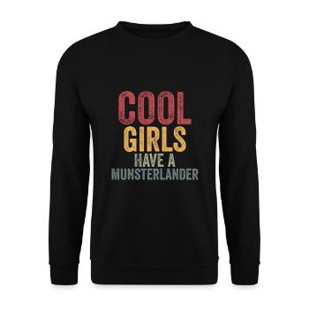 Les filles cool ont un munsterlander - Sweat-shirt Unisexe - noir - Devant - Alina (178cm) & Michal (187cm)