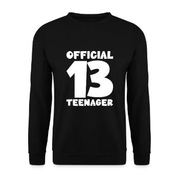 Officiel 13 adolescents - Sweat-shirt Unisexe - noir - Devant - Alina (178cm) & Michal (187cm)
