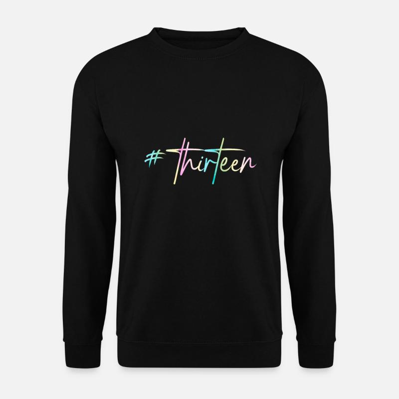 Teens 13 Rainbow - Unisex Sweatshirt - black