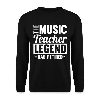 Professeur de musique Professeur de musique - Sweat-shirt Unisexe - noir - Devant - Alina (178cm) & Michal (187cm)
