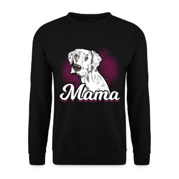 Mama Dalmatian Dog Lovers - Unisex Sweatshirt - black - Front - Alina (178cm) & Michal (187cm)