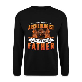 Archéologie Le meilleur archéologue Fouiller Archéologue - Sweat-shirt Unisexe - noir - Devant - Alina (178cm) & Michal (187cm)