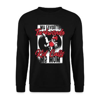 Taekwondo Mama - Unisex Sweatshirt - black - Front - Alina (178cm) & Michal (187cm)