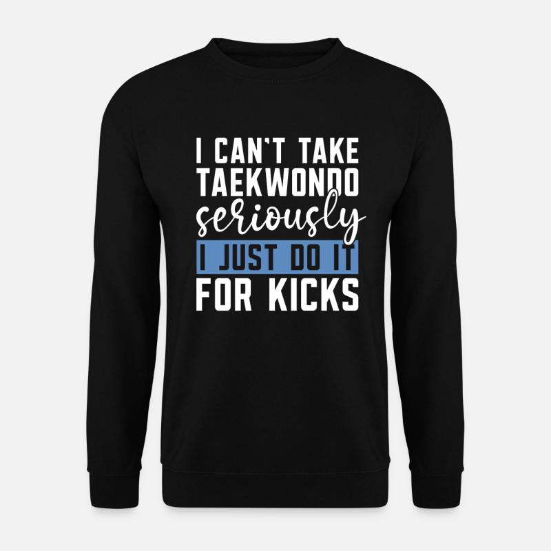 Coups de pied de taekwondo - Sweat-shirt Unisexe - noir