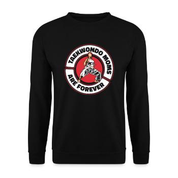 Taekwondo Mama - Unisex Sweatshirt - black - Front - Alina (178cm) & Michal (187cm)