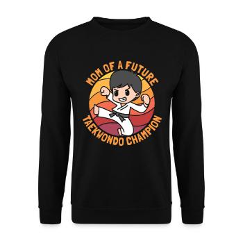 Taekwondo Taekwondo Mama - Unisex Sweatshirt - black - Front - Alina (178cm) & Michal (187cm)