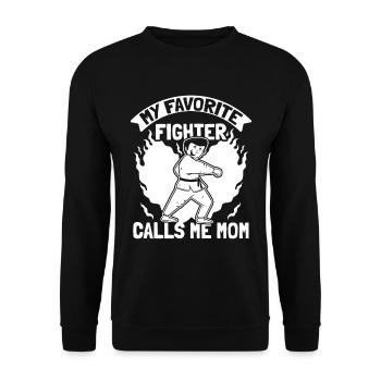 Taekwondo Fighter Taekwondo Mama - Unisex Sweatshirt - black - Front - Alina (178cm) & Michal (187cm)