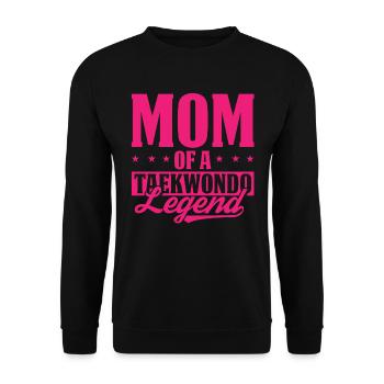 Taekwondo Mama - Unisex Sweatshirt - black - Front - Alina (178cm) & Michal (187cm)
