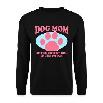 Hunde Mom Frauchen Hundebesitzerin Geschenk - Unisex Pullover - Schwarz - Vorne - Alina (178cm) & Michal (187cm)
