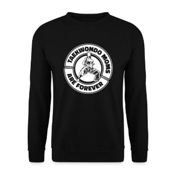 Taekwondo Mama - Unisex Sweatshirt - black - Front - Alina (178cm) & Michal (187cm)