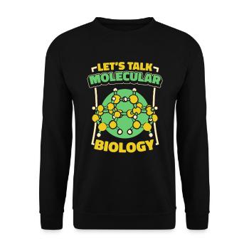 Biologie Biologe Moleküle Molekularbiologe - Unisex Pullover - Schwarz - Vorne - Alina (178cm) & Michal (187cm)