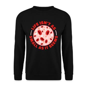 Biologie Biologe Zellen Molekularbiologe - Unisex Pullover - Schwarz - Vorne - Alina (178cm) & Michal (187cm)