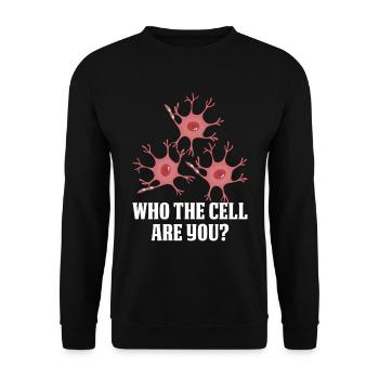Biologie Biologe Zelle Molekularbiologe - Unisex Pullover - Schwarz - Vorne - Alina (178cm) & Michal (187cm)