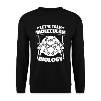Biologie Biologiste Molécules Biologiste moléculaire - Sweat-shirt Unisexe - noir - Devant - Alina (178cm) & Michal (187cm)