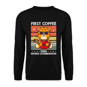 Cheetah Lunettes de soleil Café - Sweat-shirt Unisexe - noir - Devant - Alina (178cm) & Michal (187cm)
