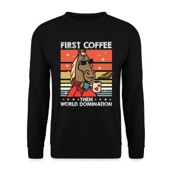 Lunettes de soleil équestres pour chevaux Café - Sweat-shirt Unisexe - noir - Devant - Alina (178cm) & Michal (187cm)
