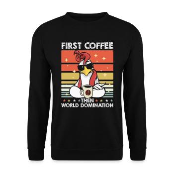 Lunettes de soleil Hahn Gockel Coffee - Sweat-shirt Unisexe - noir - Devant - Alina (178cm) & Michal (187cm)