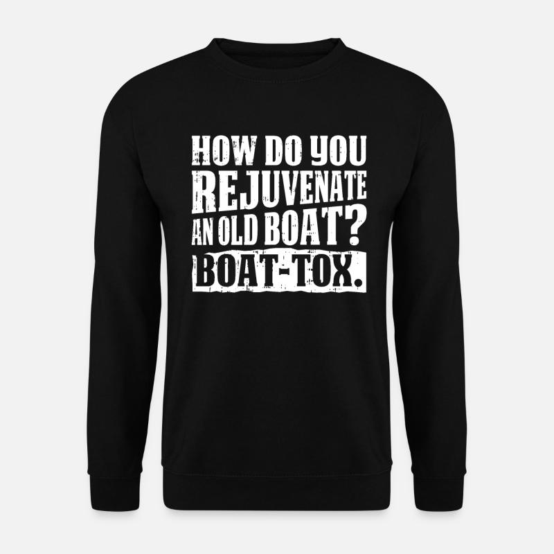 Sailing Sailboat Funny - Unisex Sweatshirt - black