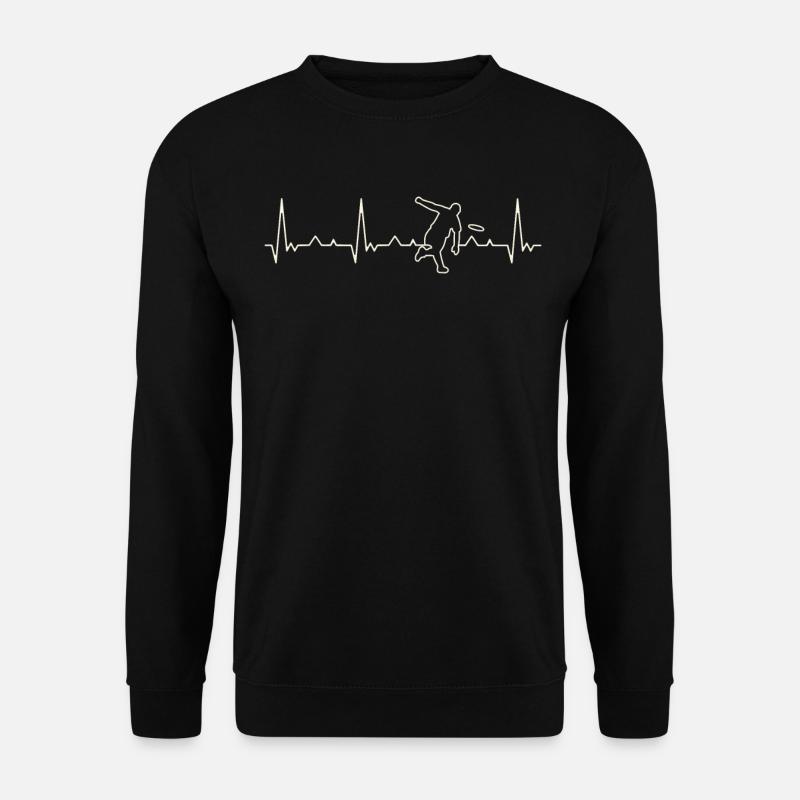 Frisbee werfen Ultimate Disc Golf. Herz. Liebe. - Unisex Pullover - Schwarz