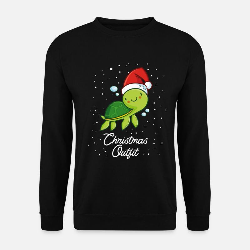 Tortue de Noël - Sweat-shirt Unisexe - noir