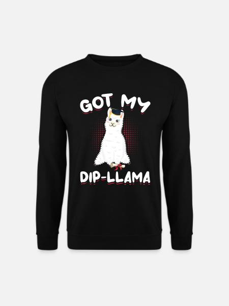 Degree Llama Diploma Graduate - Unisex Sweatshirt - black