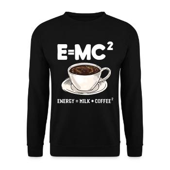 Humour scientifique Café étudiant physicien - Sweat-shirt Unisexe - noir - Devant - Alina (178cm) & Michal (187cm)