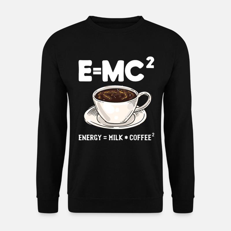 Wissenschaftlicher Humor Student Physiker Kaffee - Unisex Pullover - Schwarz