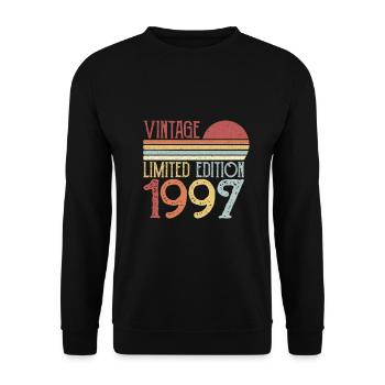 1997 Limited Edition - Unisex Sweatshirt - black - Front - Alina (178cm) & Michal (187cm)