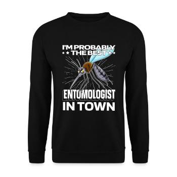 Entomology Entomologist Insect Mosquito - Unisex Sweatshirt - black - Front - Alina (178cm) & Michal (187cm)