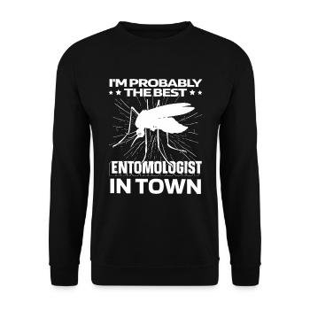 Entomology Entomologist Insect Mosquito - Unisex Sweatshirt - black - Front - Alina (178cm) & Michal (187cm)