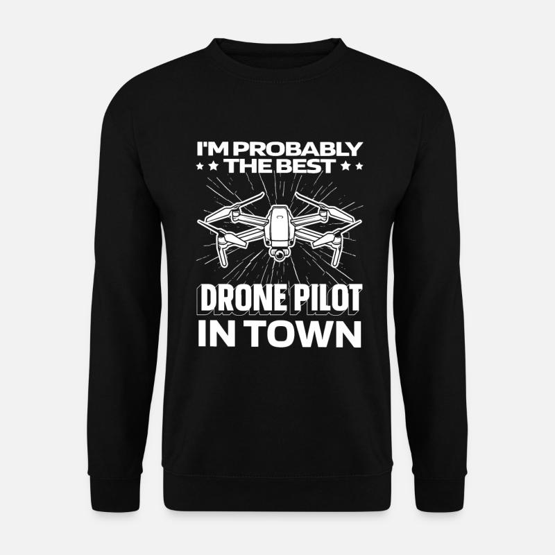 Drone Quadcopter Funny - Unisex Sweatshirt - black
