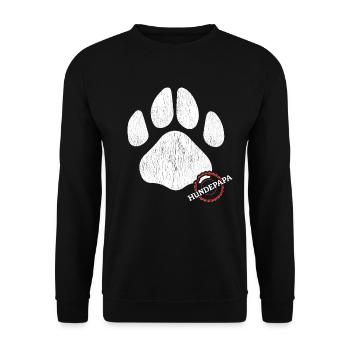 Dog Papa Master Dog Owner Dogs Gift - Unisex Sweatshirt - black - Front - Alina (178cm) & Michal (187cm)