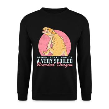 Bearded Dragon Mom | Bearded Dragons Reptiles Gift - Unisex Sweatshirt - black - Front - Alina (178cm) & Michal (187cm)