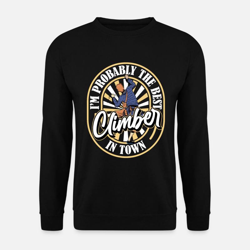 Climbing Climbers Funny - Unisex Sweatshirt - black