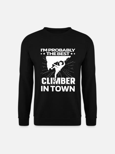 Climbing Climber Funny - Unisex Sweatshirt - black