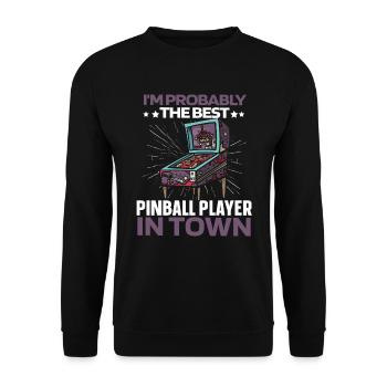 Pinball Arcade Machine - Sweat-shirt Unisexe - noir - Devant - Alina (178cm) & Michal (187cm)