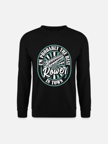 Rudern Ruderer Witzig - Unisex Pullover - Schwarz
